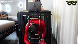 Ready for Brutal Femdom Pain as Bound Slave Takes Heels and Cage Humiliation!?