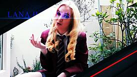 my heart races watching this cute goth teen suck and fuck like crazy