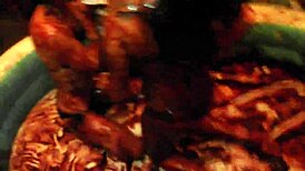 king dominates chocolate pool wrestling showdown