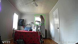 Hidden Cam Step Mom Masturbates New Clothes Home