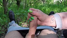 that vulgar stepmom gets filled with cum deep in woods