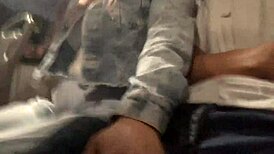 Showing My Huge Cock on Public Bus She Grabs and Strokes It Wild