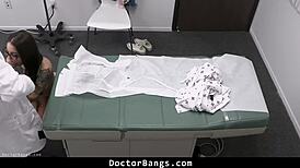 shy teen nurse tempts doctor with blowjob to keep secrets from parents