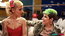 francesca craves cocks at the bowling alley deepthroat riding wet pussy cowgirl cumshot facial