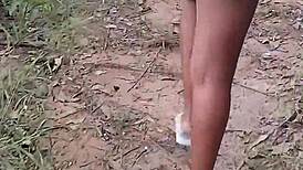 skinny brazilian pretinha takes bbc creampie outdoors after pix payment!!