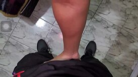 turned boyfriend into cuckold fucked hot mover in our house doggystyle