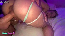 Cheerleader Kaits techno twerk promo deepthroats monster cock face fucking