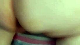 sexy milf mommy sucks young guy's huge cock then rides doggystyle for creampie cum in tight pussy