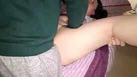 Stepmom milf begs stepson to fill her hairy pussy in hot compilation