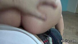 Glamorous Czech babe stripped and pov pounded in hypermarket