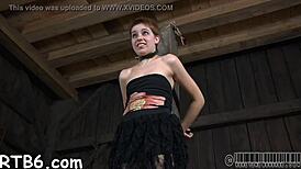 gentle submission play with light bondage and teasing licks