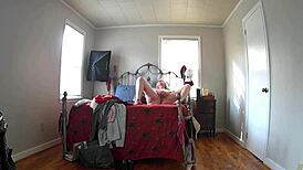 Hidden Cam Step Mom Masturbates New Clothes Home