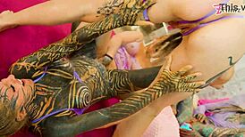 squirt mayhem five girls toy anal play gapes