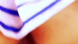 Perfect petite Latina rides fat cock creampie after classroom tease