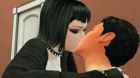 fucking big titty goth sims 4 gets wild and bent over
