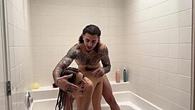 wet soapy shower deepthroat and pounding jazmin luv till cumshot