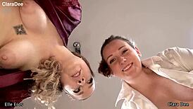 wear that sissy dress neighbor, elle eros strapon spits on clara dee pov