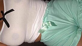 Hot Stepmom Pyjamas Provoke Stepson Fuck