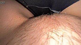 extreme close-up of 18yo teen's solo teen play revealed