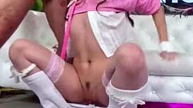 Gorgeous fuck doll Juniper Ren begs Nade Nasty desperately for cock
