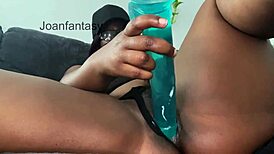 she grabs her ass plug for solo homemade masturbation fun