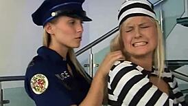 blonde police lesbos licking pussies in fetish frenzy