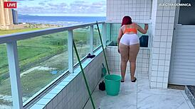 dude i hired this latina maid and her epic ass turned it into total fetish voyeur fuckfest