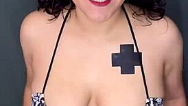 this latina deepthroat intense gagging sloppy cum mouth cosplay