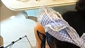 Young Cute Chinese Housewife Teases Cock With Eager Sexy Lips