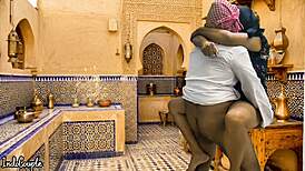 saudi husband fucks iranian wife hard in kitchen moaning like horny housewife