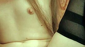 russian brunette in stockings deepthroats dildo dirty talks while fingering wet pussy and ass closeup