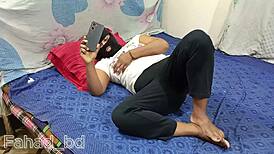 desi girl rides boyfriend cowgirl hard while home alone part one