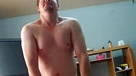 sexy milf mommy sucks young guy's huge cock then rides doggystyle for creampie cum in tight pussy