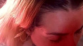 8 in the morning and this cute blonde slut craves cum straight in her mouth from monster black cock