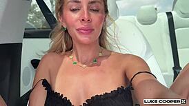 Bonnie Blue picked up for rough car fuck session