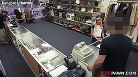 Blonde Slut Sucks Cock to Repay for Lost Ring