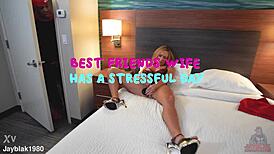 Best friend's wife Kenzi Foxx chokes on BBC after stressful day?