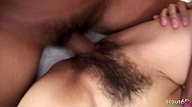 japanese stepmom in pantyhose seduces young guys for mmf creampie threesome