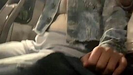 Showing My Huge Cock on Public Bus She Grabs and Strokes It Wild
