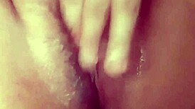 aw man, my small foreskin dick spurts while gf masturbates her wet pussy and tits... part 12