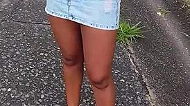 skinny brazilian pretinha takes bbc creampie outdoors after pix payment!!