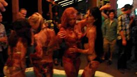 king dominates chocolate pool wrestling showdown