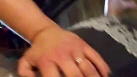 whoa sex goddess wipes her big pierced natural tits clean after messy fun 💦😍