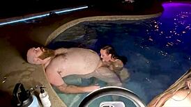 hardcore threesome in hot tub jasper nyx and luci power deepthroat doggystyle ffm sluts