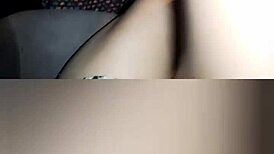 Hot street teen touches shaved pussy in boyfriend's car teasing fuck