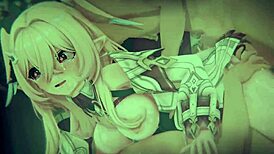 whoa linnea bound squirting bukkake gangbang in genshin forbidden field!