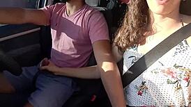 hot argentinian latina teen brunette masturbates in taxi to pay uber fare