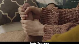 What if foster parents' hidden cam catches teen foster daughter in 3some with daddy?