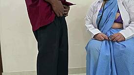 lady doctor eyes widen shocked at small cock patient reveal