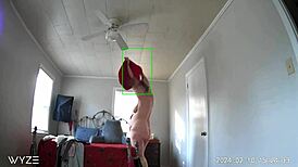 Hidden Cam Step Mom Masturbates New Clothes Home
